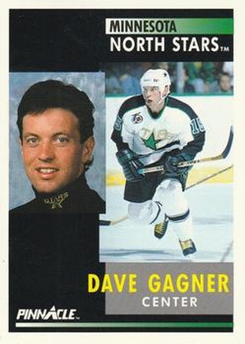 #71 Dave Gagner - Minnesota North Stars - 1991-92 Pinnacle Hockey