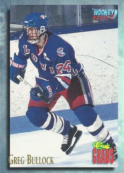 #71 Greg Bullock - UMass Lowell River Hawks - 1995 Classic Hockey