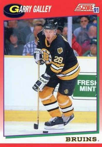 #71 Garry Galley - Boston Bruins - 1991-92 Score Canadian Hockey
