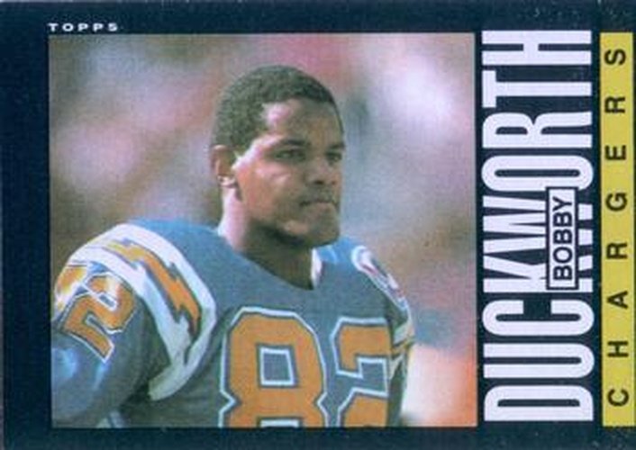 #371 Bobby Duckworth - San Diego Chargers - 1985 Topps Football