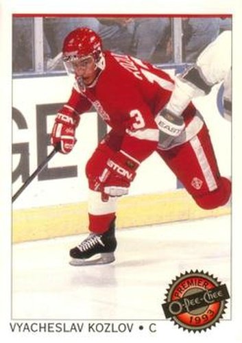 #71 Vyacheslav Kozlov - Detroit Red Wings - 1992-93 O-Pee-Chee Premier Hockey