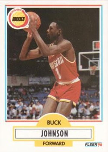 #71 Buck Johnson - Houston Rockets - 1990-91 Fleer Basketball