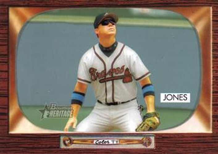#71 Chipper Jones - Atlanta Braves - 2004 Bowman Heritage Baseball