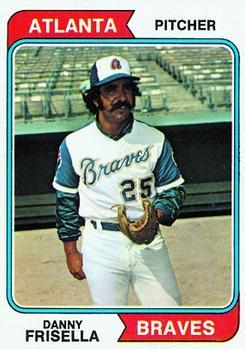 #71 Danny Frisella - Atlanta Braves - 1974 Topps Baseball