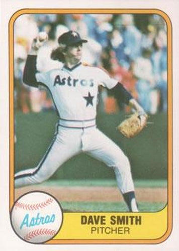 #71 Dave Smith - Houston Astros - 1981 Fleer Baseball