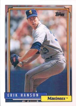 #71 Erik Hanson - Seattle Mariners - 1992 Topps Baseball