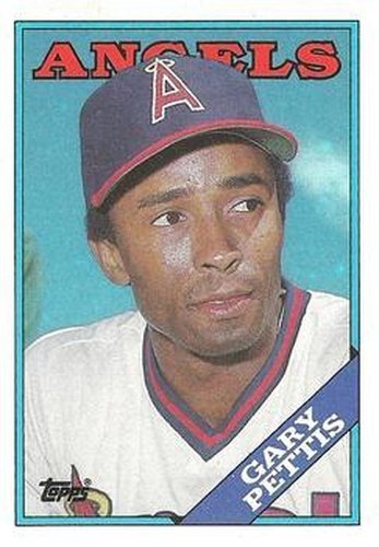 #71 Gary Pettis - California Angels - 1988 Topps Baseball