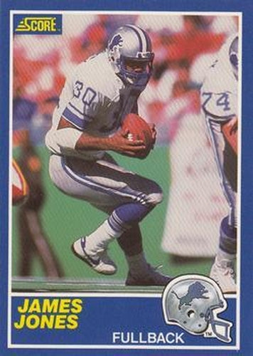 #71 James Jones - Detroit Lions - 1989 Score Football