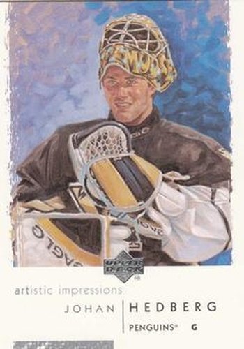 #71 Johan Hedberg - Pittsburgh Penguins - 2002-03 UD Artistic Impressions Hockey