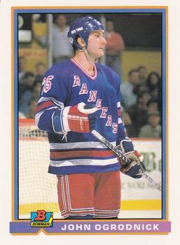 #71 John Ogrodnick - New York Rangers - 1991-92 Bowman Hockey