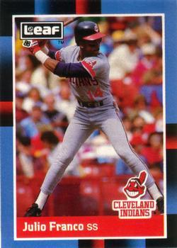 #71 Julio Franco - Cleveland Indians - 1988 Leaf Baseball