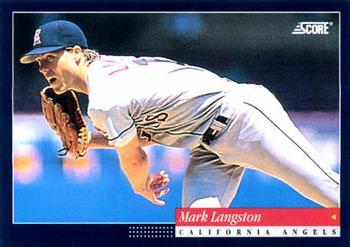 #71 Mark Langston - California Angels -1994 Score Baseball