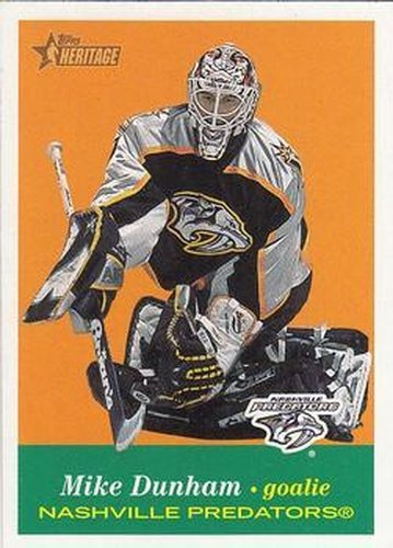 #71 Mike Dunham - Nashville Predators - 2001-02 Topps Heritage Hockey