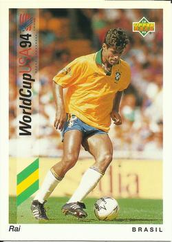 #71 Rai - Brasil - 1993 Upper Deck World Cup Preview English/Spanish Soccer