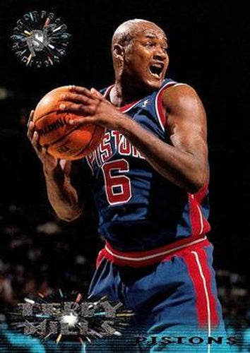 #71 Terry Mills - Detroit Pistons - 1995-96 Stadium Club Basketball