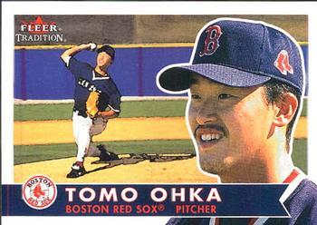 #71 Tomo Ohka - Boston Red Sox - 2001 Fleer Tradition Baseball