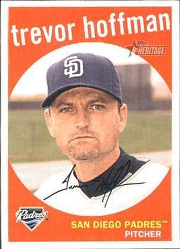 #71 Trevor Hoffman - San Diego Padres - 2008 Topps Heritage Baseball