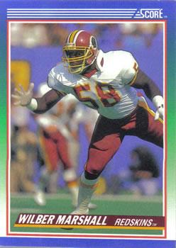 #71 Wilber Marshall - Washington Redskins - 1990 Score Football