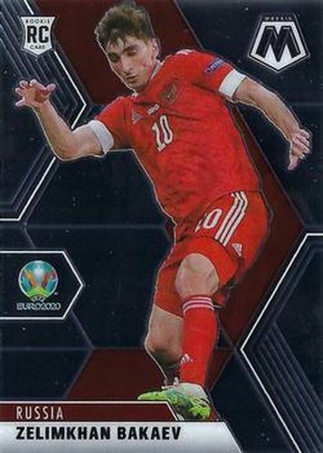 #71 Zelimkhan Bakaev - Russia - 2021 Panini Mosaic UEFA EURO Soccer