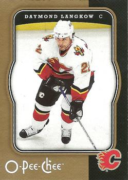 #71 Daymond Langkow - Calgary Flames - 2007-08 O-Pee-Chee Hockey
