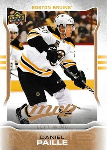 #71 Daniel Paille - Boston Bruins - 2014-15 Upper Deck MVP Hockey