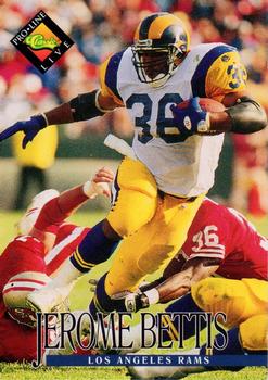 #71 Jerome Bettis - Los Angeles Rams - 1994 Pro Line Live Football