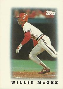 #71 Willie McGee - St. Louis Cardinals - 1988 Topps Major League Leaders Minis Baseball