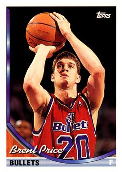 #71 Brent Price - Washington Bullets - 1993-94 Topps Basketball