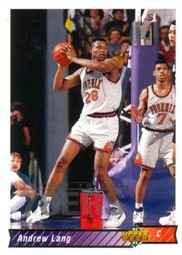 #71 Andrew Lang - Philadelphia 76ers - 1992-93 Upper Deck Basketball