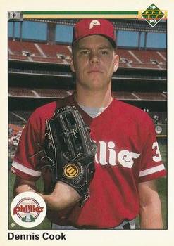 #71 Dennis Cook - Philadelphia Phillies - 1990 Upper Deck Baseball