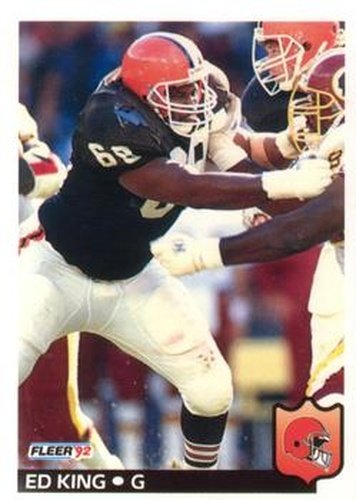 #71 Ed King - Cleveland Browns - 1992 Fleer Football