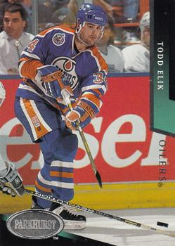 #71 Todd Elik - Edmonton Oilers - 1993-94 Parkhurst Hockey