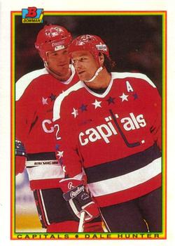 #71 Dale Hunter - Washington Capitals - 1990-91 Bowman Hockey