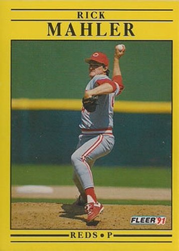 #71 Rick Mahler - Cincinnati Reds - 1991 Fleer Baseball