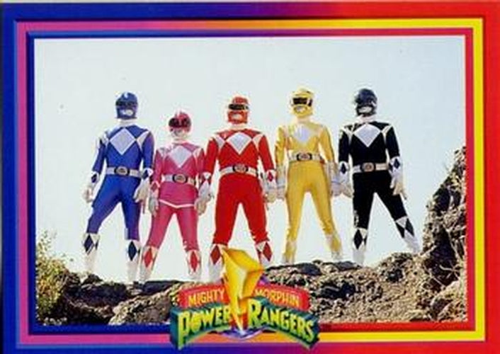 #71 A Powerful Fighting Team - 1994 Collect-A-Card Power Rangers