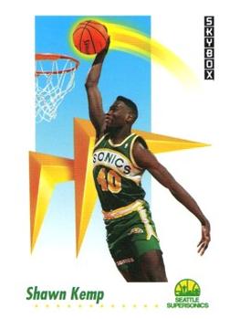 #271 Shawn Kemp - Seattle SuperSonics - 1991-92 SkyBox Basketball