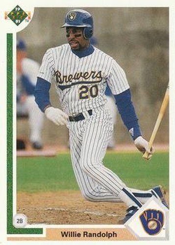 #720 Willie Randolph - Milwaukee Brewers - 1991 Upper Deck Baseball