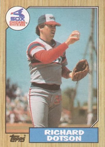 #720 Richard Dotson - Chicago White Sox - 1987 Topps Baseball