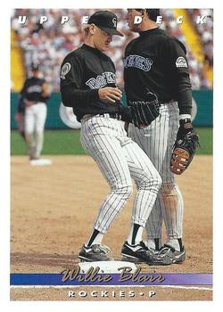 #720 Willie Blair - Colorado Rockies - 1993 Upper Deck Baseball