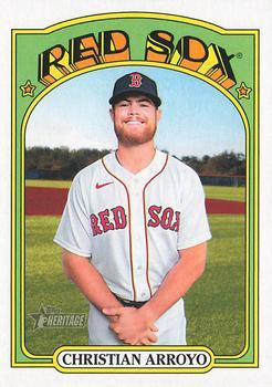 #720 Christian Arroyo - Boston Red Sox - 2021 Topps Heritage Baseball