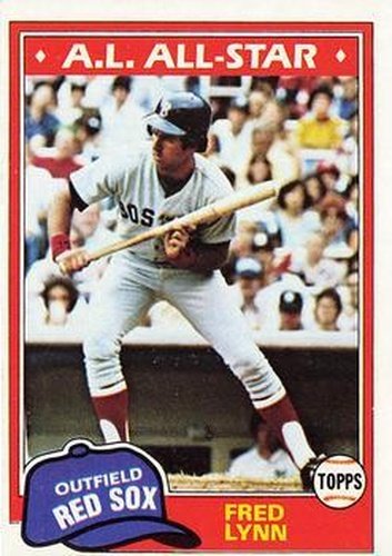 #720 Fred Lynn - Boston Red Sox - 1981 Topps Baseball