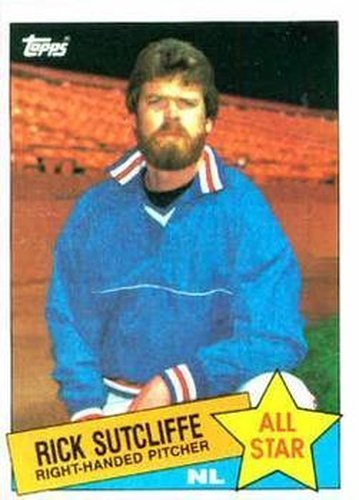 #720 Rick Sutcliffe - Chicago Cubs - 1985 Topps Baseball