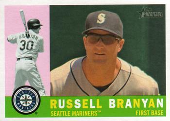 #720 Russell Branyan - Seattle Mariners - 2009 Topps Heritage Baseball