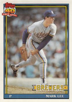 #721 Mark Lee - Milwaukee Brewers - 1991 O-Pee-Chee Baseball