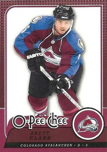 #721 Brett Clark - Colorado Avalanche - 2008-09 O-Pee-Chee Hockey