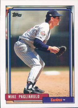 #721 Mike Pagliarulo - Minnesota Twins - 1992 Topps Baseball
