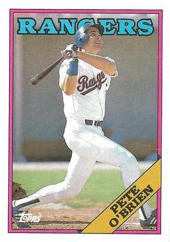 #721 Pete O'Brien - Texas Rangers - 1988 Topps Baseball