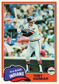 #721 Toby Harrah - Cleveland Indians - 1981 Topps Baseball