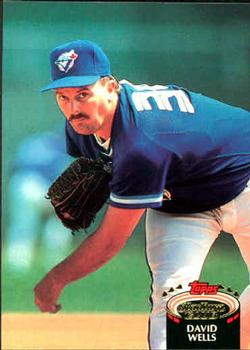 #721 David Wells - Toronto Blue Jays - 1992 Stadium Club Baseball
