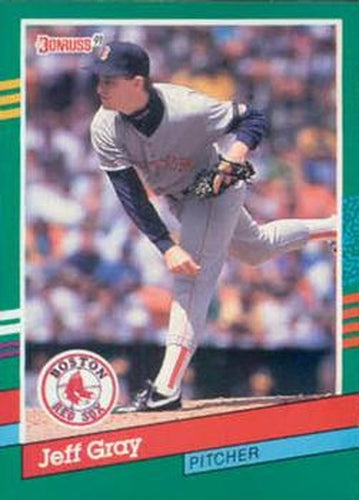 #721 Jeff Gray - Boston Red Sox - 1991 Donruss Baseball